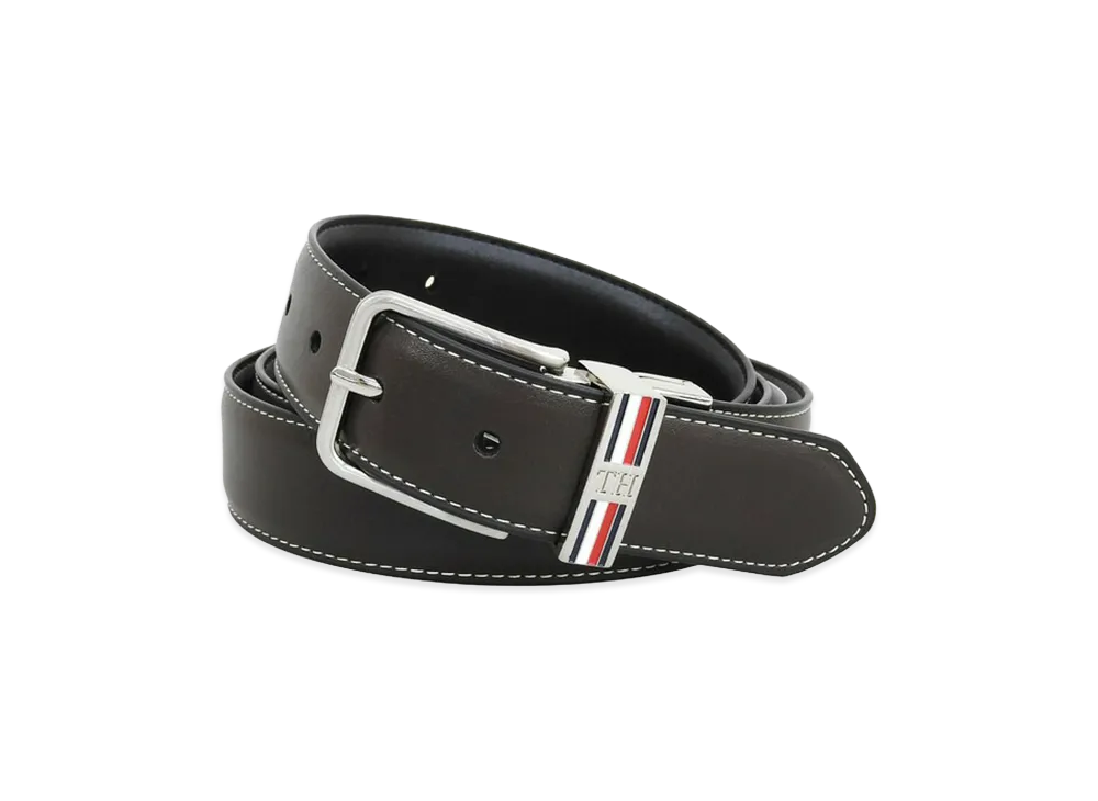 TOMMY HILFIGER 42/105 Leather Belt "Brown/Black"
