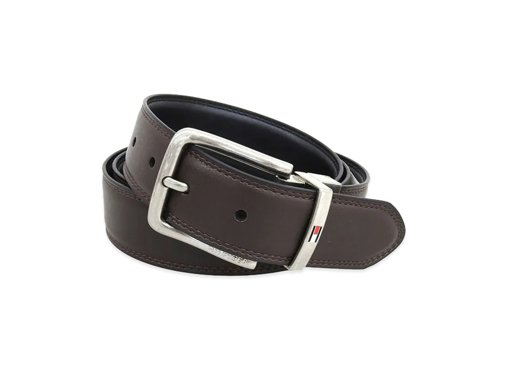 TOMMY HILFIGER 42/105 Leather Belt "Brown/Black"