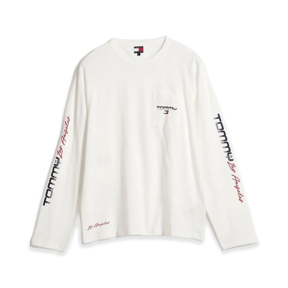 TOMMY HILFIGER Relaxed L/S Tee "White"