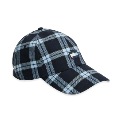 TOMMY HILFIGER x FRAGMENT Check Baseball Cap "Blue"
