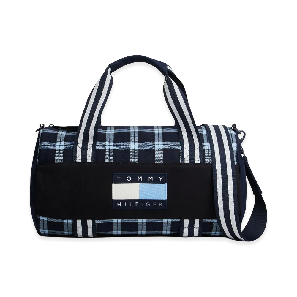 TOMMY HILFIGER x FRAGMENT Check Duffle Bag "Blue"