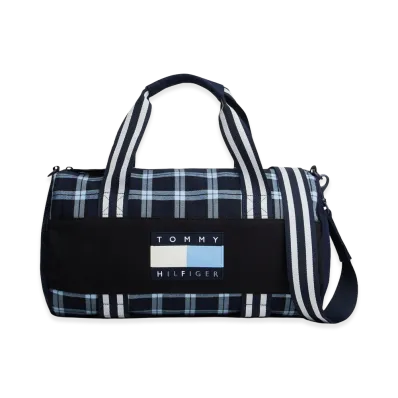 TOMMY HILFIGER x FRAGMENT Check Duffle Bag "Blue"