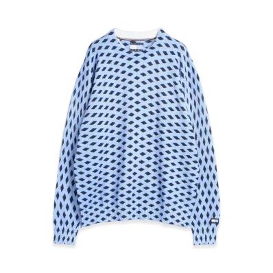 TOMMY HILFIGER x FRAGMENT Diamond Check Sweater "Blue"