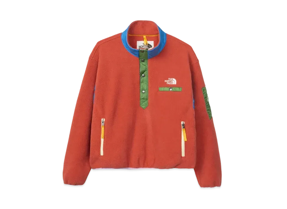 The North Face x Brain Dead 89 Placket Pullover Fleece "Red"