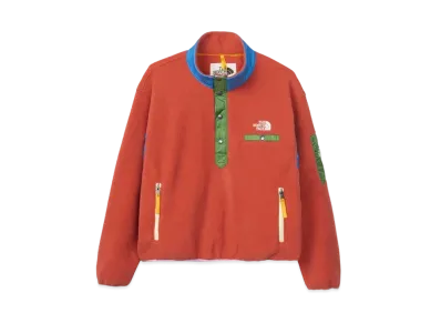 The North Face x Brain Dead 89 Placket Pullover Fleece "Red"