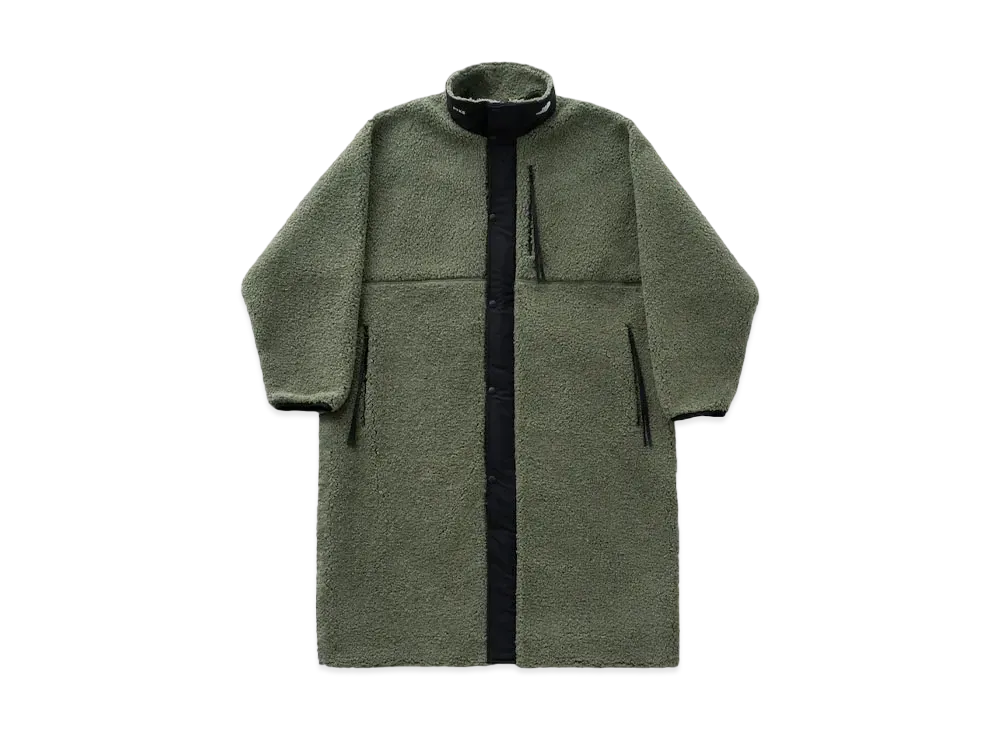 The North Face x HYKE Mens Tec Boa Coat "Olive Drab"
