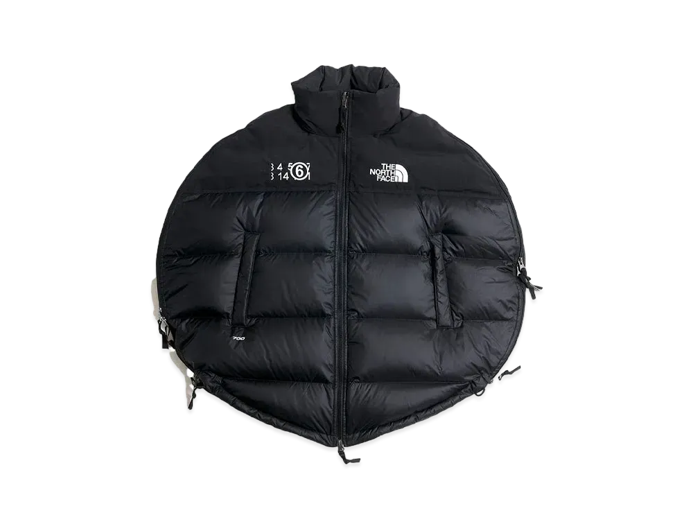 The North Face x MM6 Maison Margiela Circle Nuptse Jacket "Black"