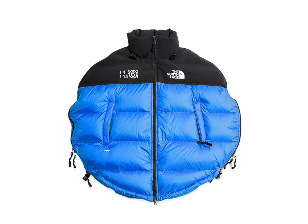 The North Face x MM6 Maison Margiela Circle Nuptse Jacket "Blue"