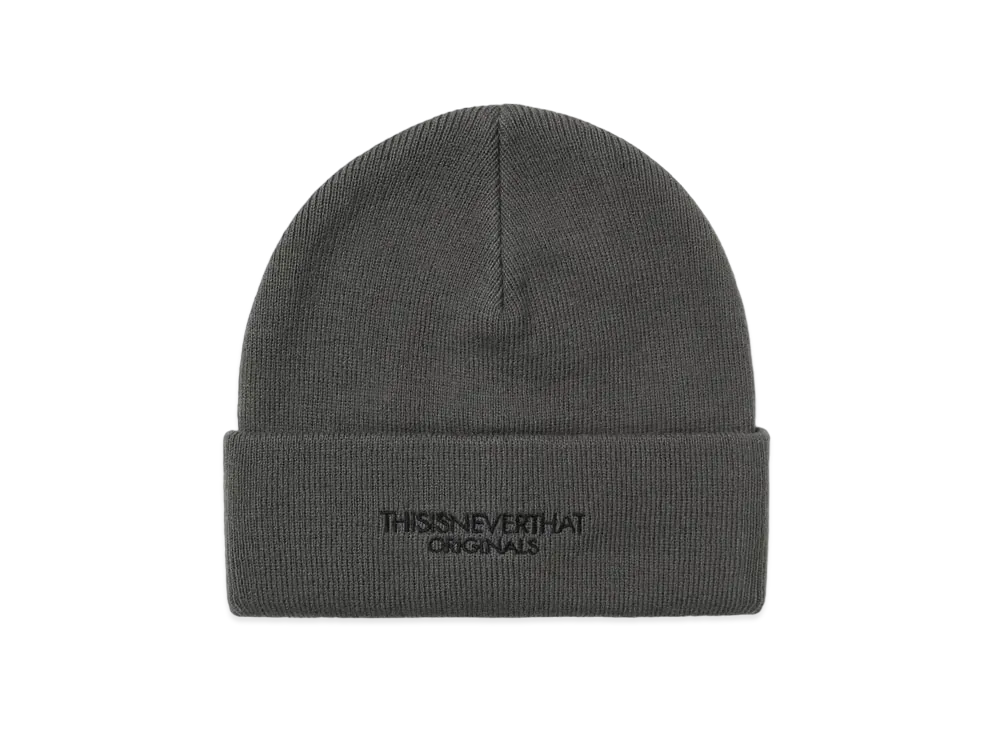 thisisneverthat FR-Logo Beanie "Charcoal"