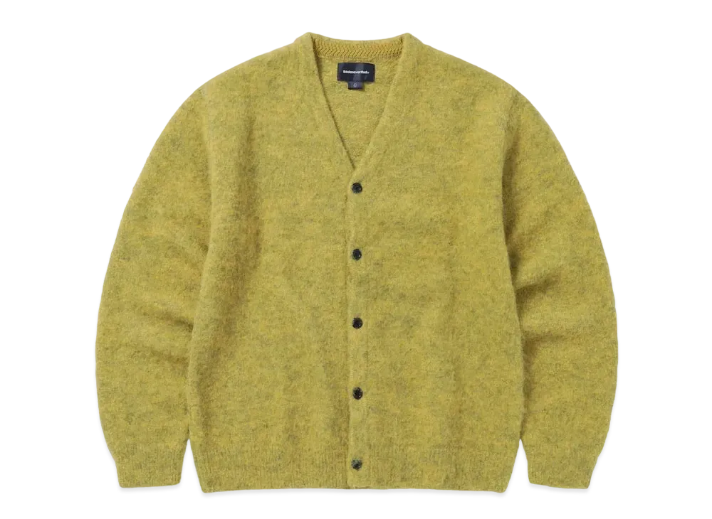thisisneverthat Hairy Knit Cardigan "Mustard"