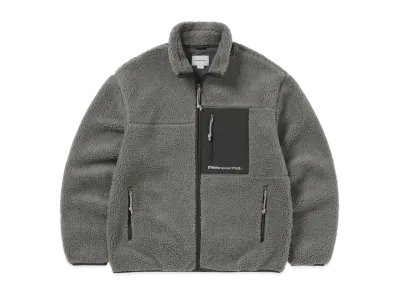 thisisneverthat SP Sherpa Fleece Jacket "Charcoal"