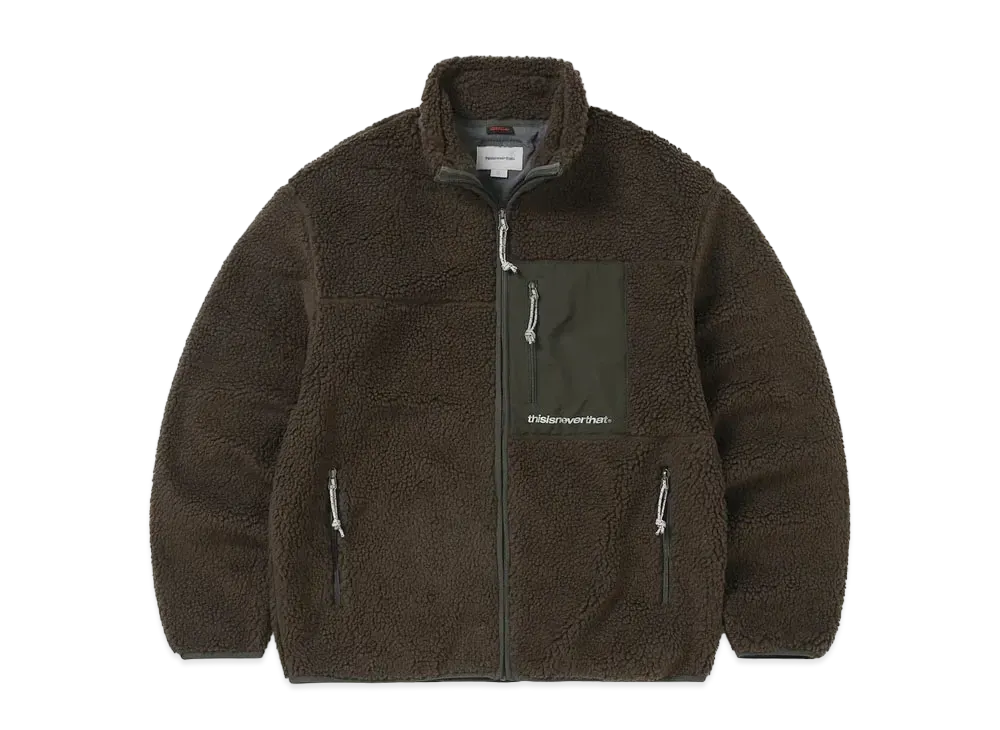thisisneverthat SP Sherpa Fleece Jacket "Brown"