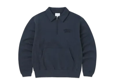 thisisneverthat Half Zip Polo Sweatshirt "Navy"