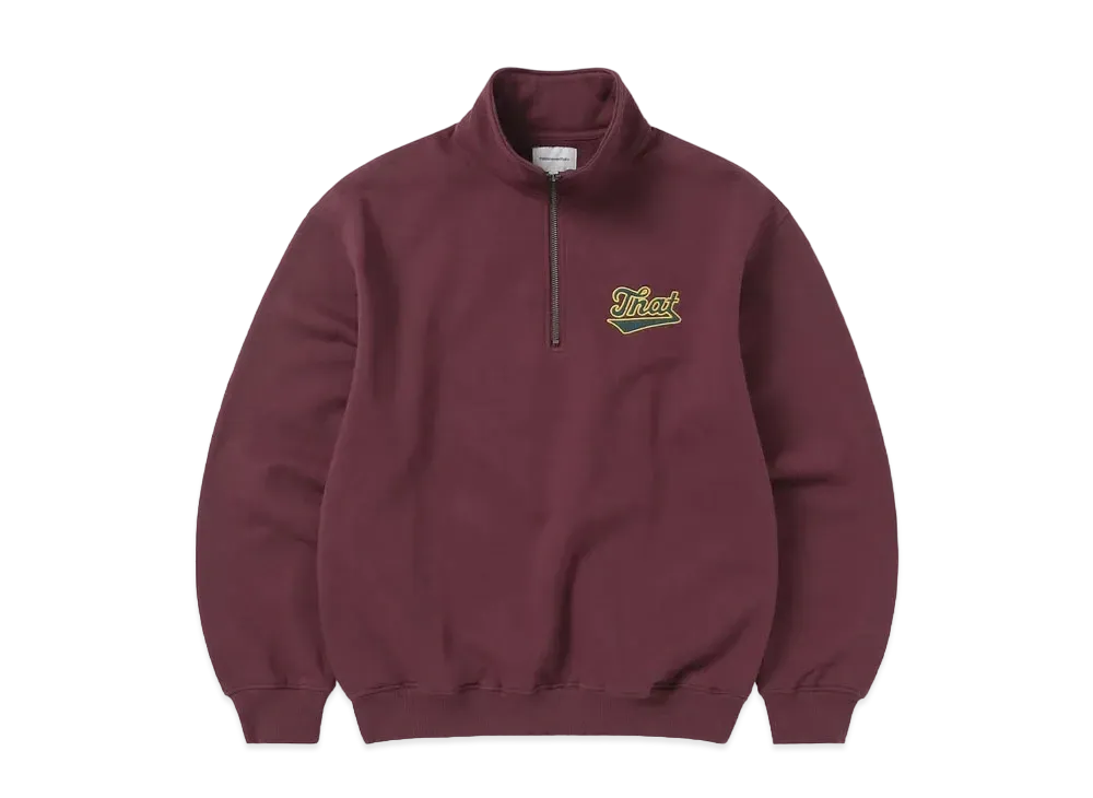 thisisneverthat Half Zip Sweatshirt "Burgundy"