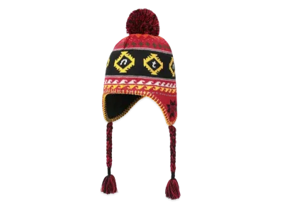 thisisneverthat Pom Earflap Beanie "Red"