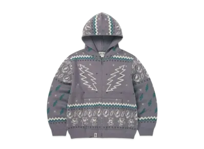 thisisneverthat GD Iconography Knit Zip Hoodie "Lavender"