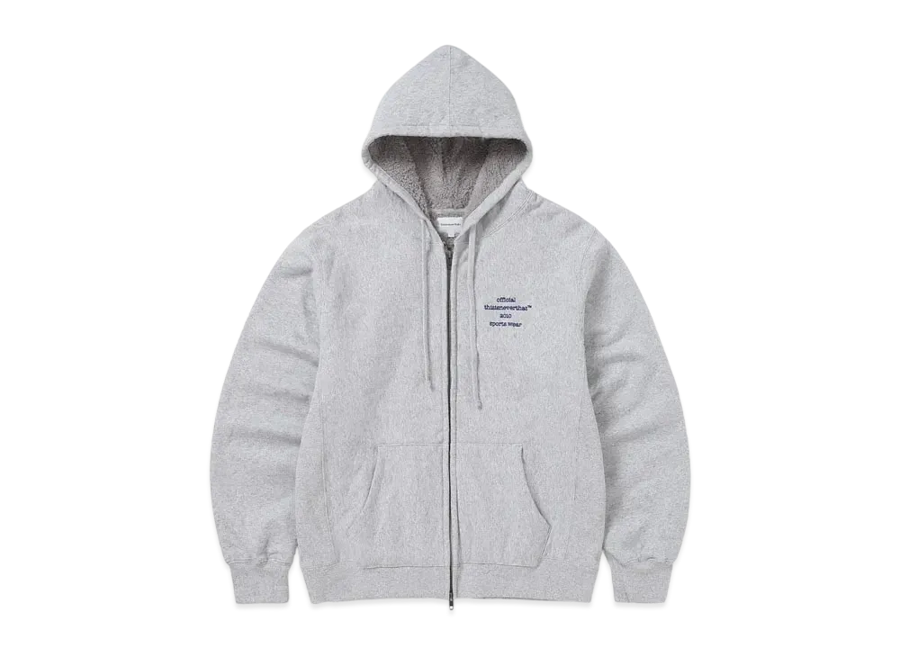 thisisneverthat Heavy Zip Hoodie "Heather Grey"