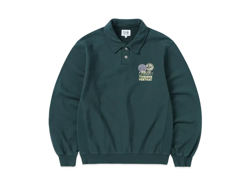 thisisneverthat TNT Felix Collar Sweatshirt "Sea Green"