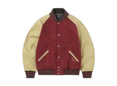 thisisneverthat Harajuku Raglan Varsity Jacket "Red"