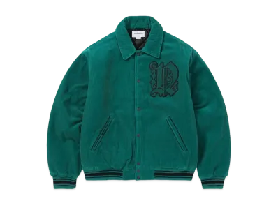 thisisneverthat Fortuna Corduroy Varsity Jacket "Green"