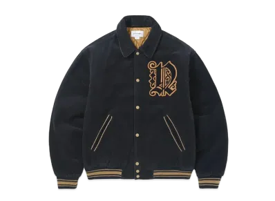 thisisneverthat Fortuna Corduroy Varsity Jacket "Navy"