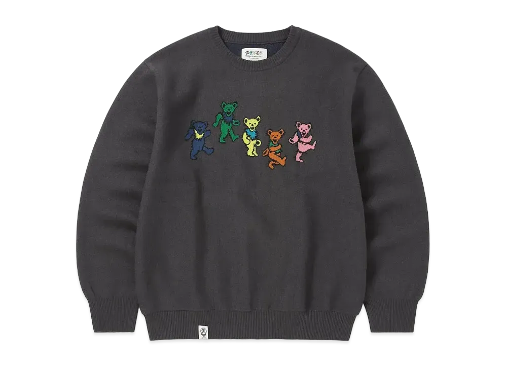 thisisneverthat GD Dancing Bears Knit Sweater "Off Black"