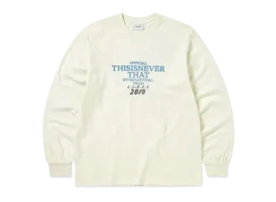 thisisneverthat Meteor L/S Tee "Ivory"