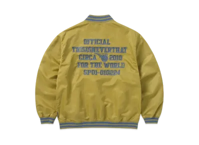 thisisneverthat Satin Varsity Jacket "Gold"
