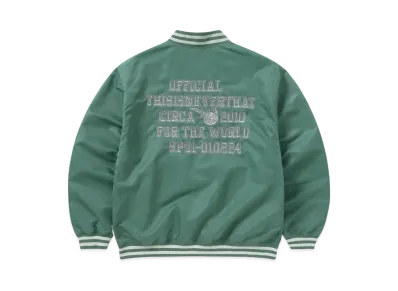 thisisneverthat Satin Varsity Jacket "Green"