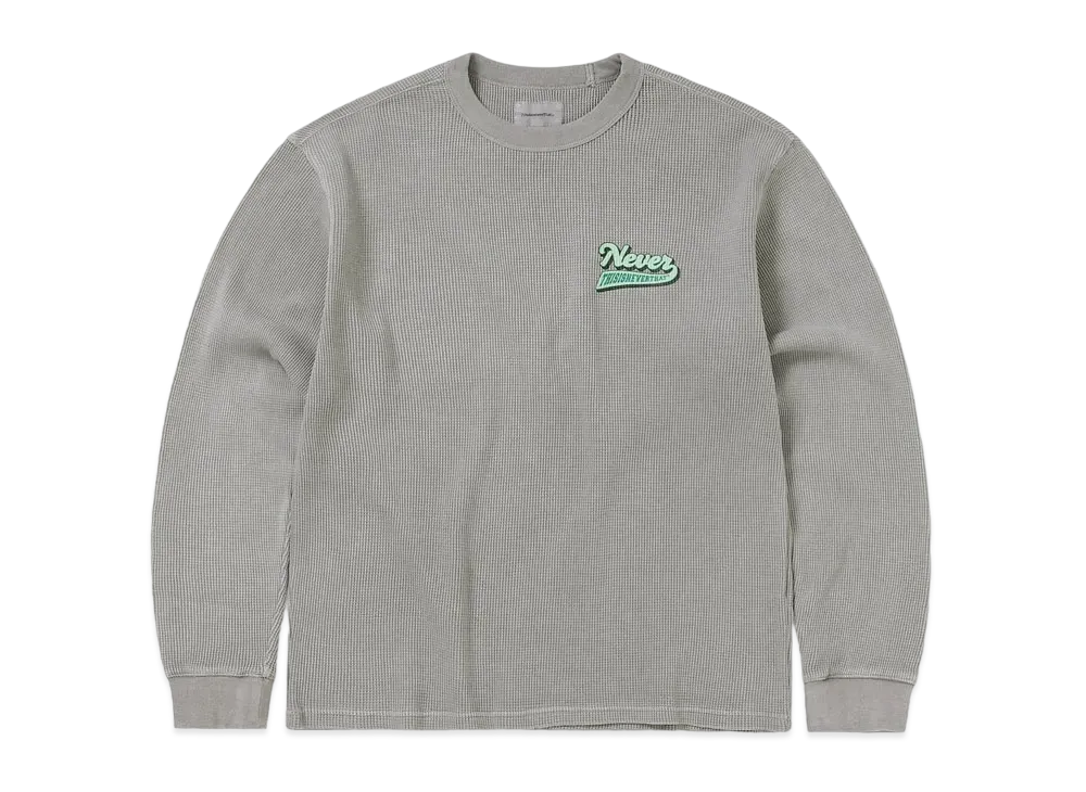 thisisneverthat Waffle L/S Tee "Dark Grey"