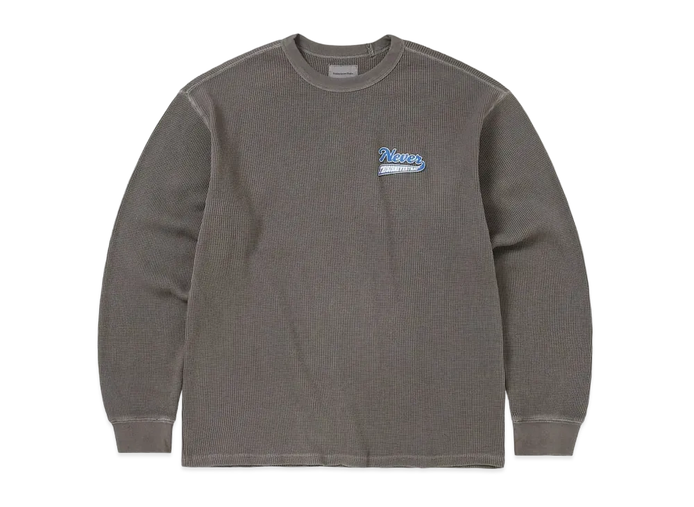 thisisneverthat Waffle L/S Tee "Dark Mocha"