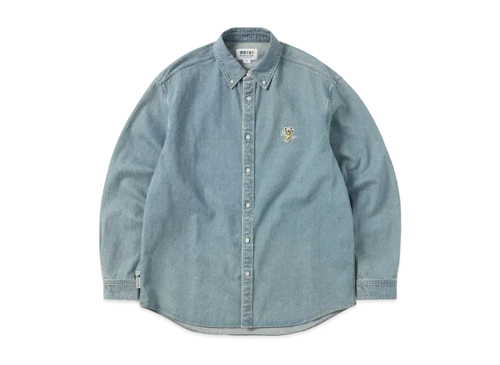 thisisneverthat GD Washed Denim Shirt "Light Blue"