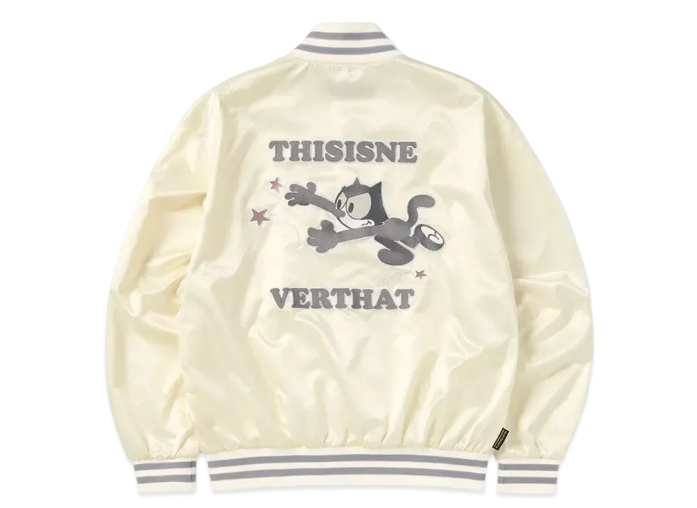 thisisneverthat TNT Felix Satin Jacket "Off White"