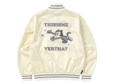 thisisneverthat TNT Felix Satin Jacket "Off White"
