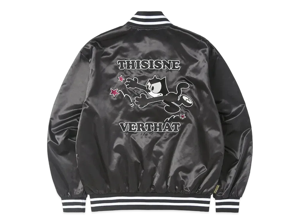 thisisneverthat TNT Felix Satin Jacket "Black"