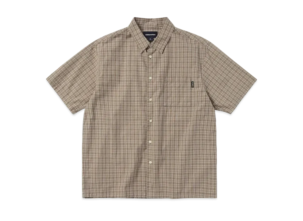 thisisneverthat Plaid S/S Shirt "Khaki"