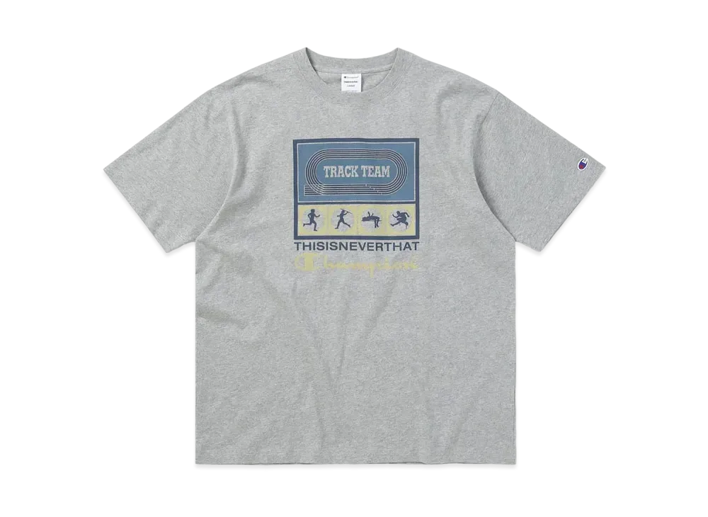 thisisneverthat x Champion TNT Track Tee "Heather Grey"