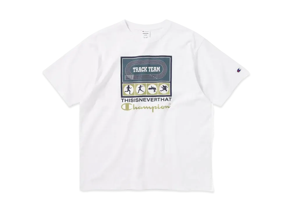 thisisneverthat x Champion TNT Track Tee "White"