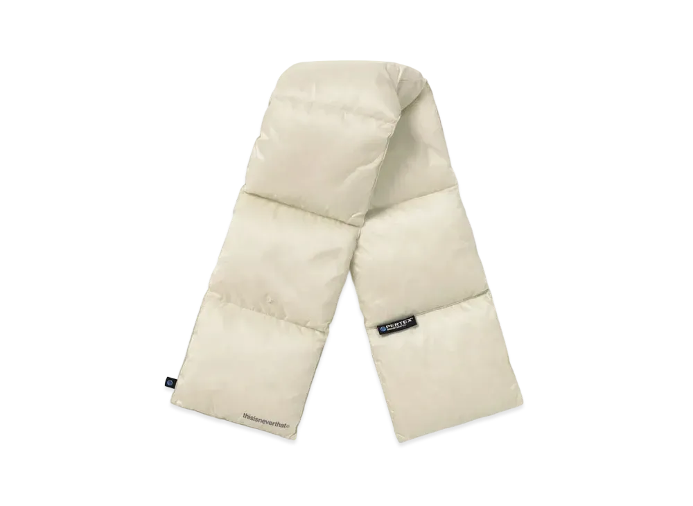 thisisneverthat PERTEX T Down Scarf "Bone"