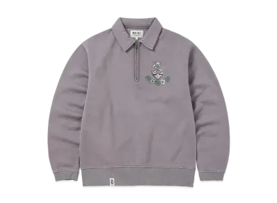 thisisneverthat GD SYF Half Zip Polo Sweatshirt "Purple"