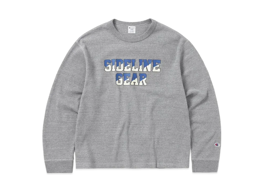 thisisneverthat x Champion TNT Waffle L/S Top "Oxford Grey"