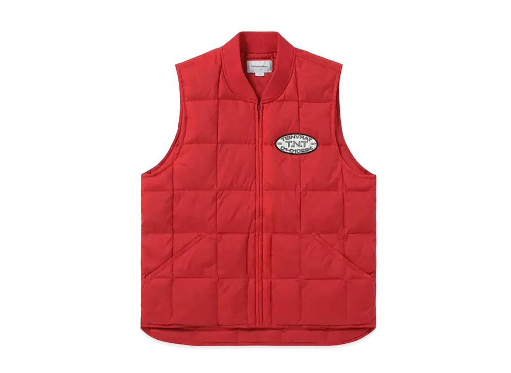 thisisneverthat Ripstop Quilted Down Vest "Red"