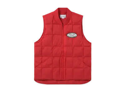 thisisneverthat Ripstop Quilted Down Vest "Red"
