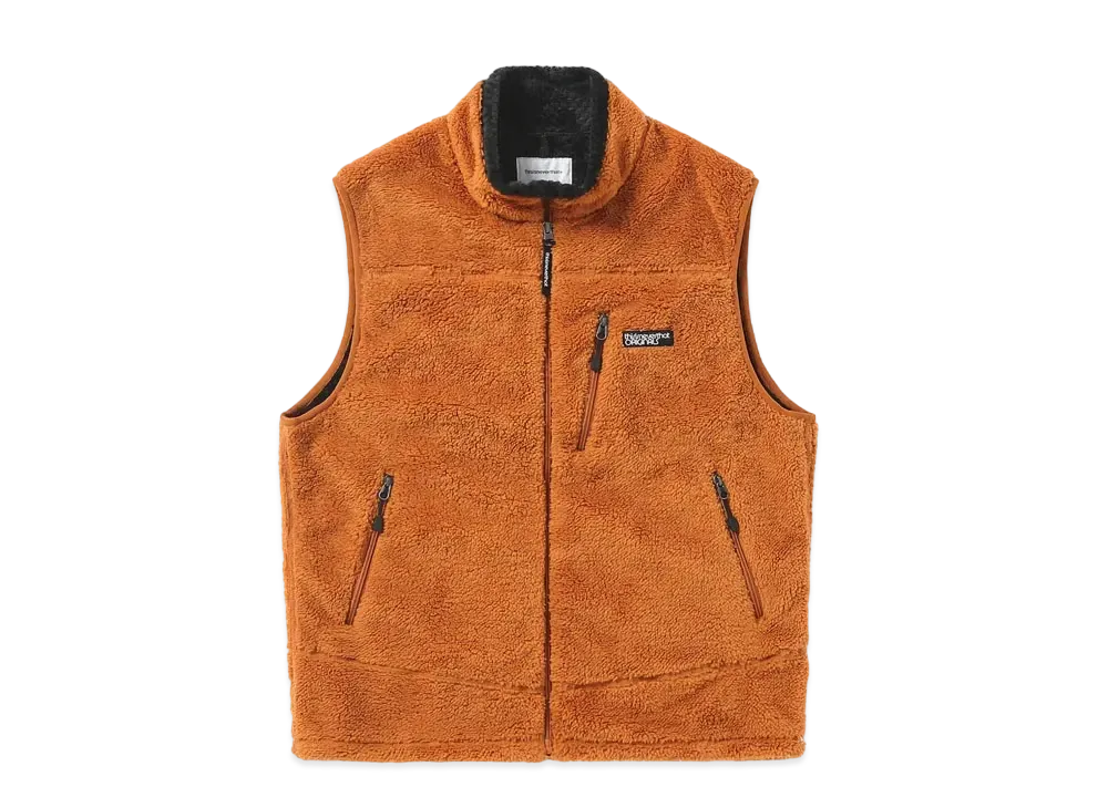 thisisneverthat High Loft Fleece Vest "Orange"