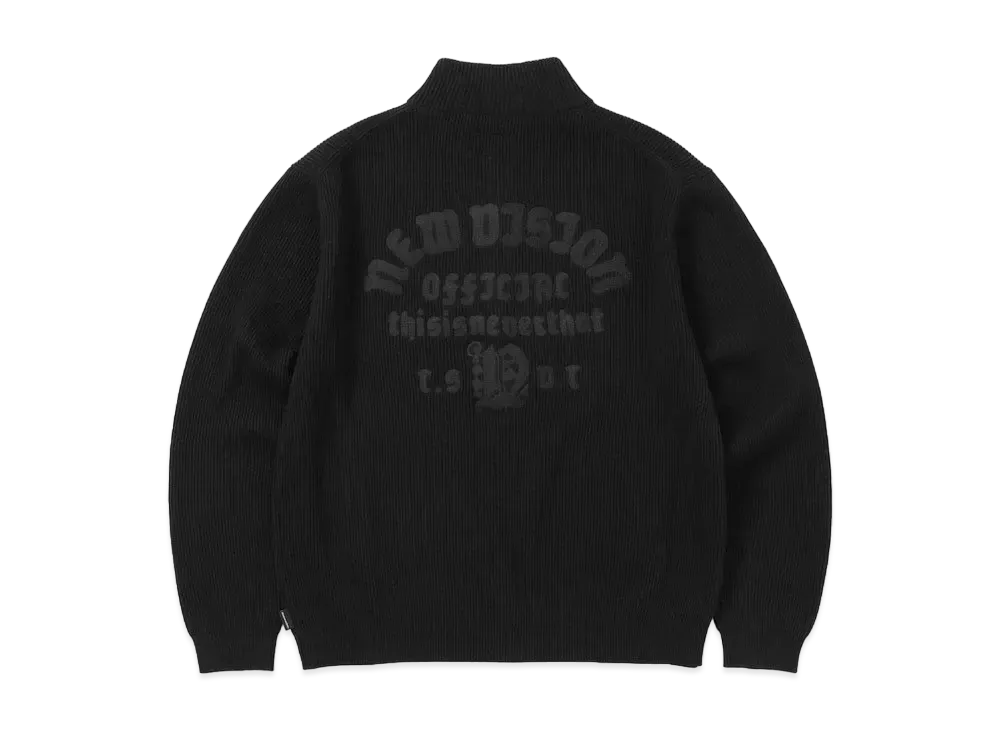 thisisneverthat New Vision Full Zip Cardigan "Black"