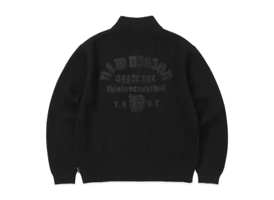 thisisneverthat New Vision Full Zip Cardigan "Black"