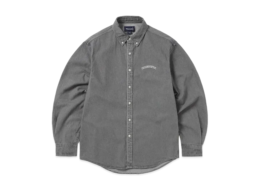 thisisneverthat Washed Denim Shirt "Grey"