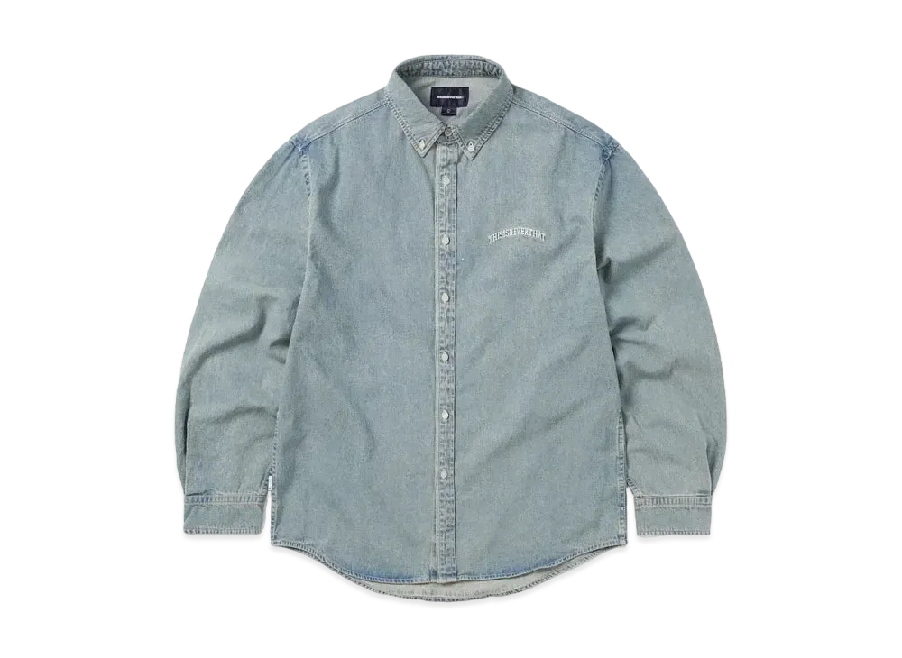 thisisneverthat Washed Denim Shirt "Washed Blue"