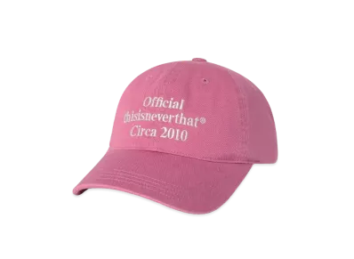 thisisneverthat Times Cap "Pink"