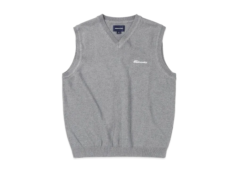 thisisneverthat Script Logo Knit Vest "Grey"